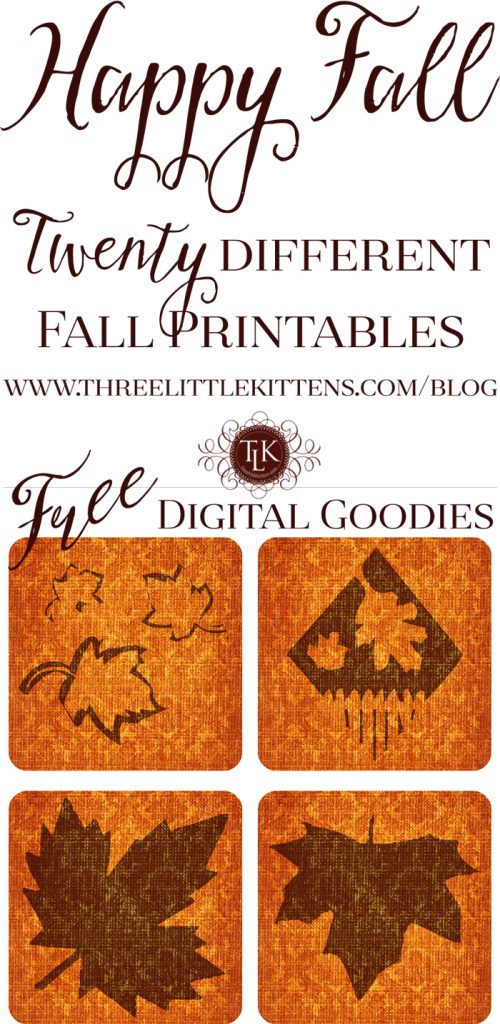 THREE LITTLE KITTENS BLOG | Happy Fall Digital Goodies - Yellows