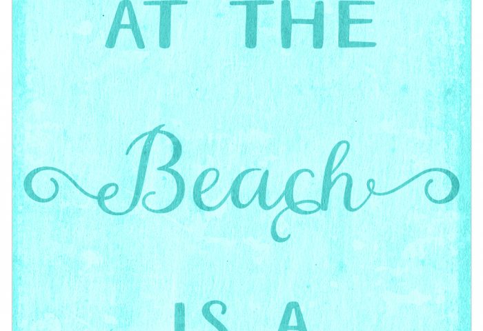 THREE LITTLE KITTENS BLOG | Sea Glass Seashells | Free Digital Goodies | Printables | Any Day at the Beach is a Good Day