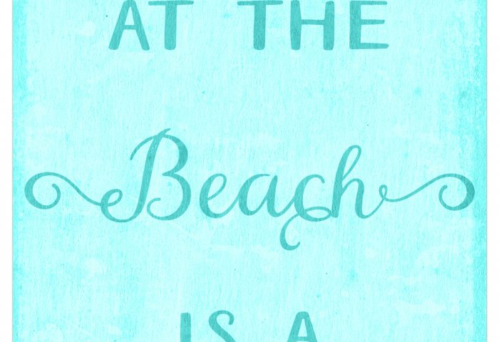THREE LITTLE KITTENS BLOG | Sea Glass Seashells | Free Digital Goodies | Printables | Any Day at the Beach is a Good Day