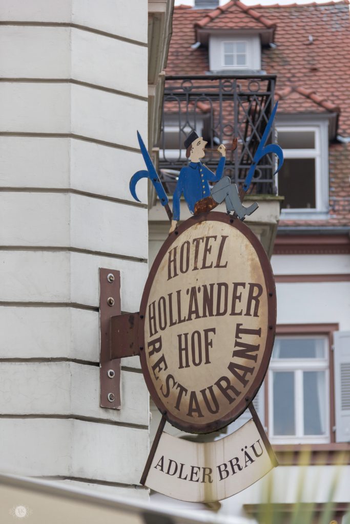 THREE LITTLE KITTENS BLOG | Hotel Hollander Hof Sign | Heidelberg, Germany