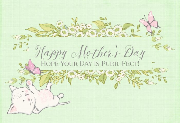 THREE LITTLE KITTENS BLOG | Hope Your Day is Purr-Fect | Free Digital Goodie - Printable for Mother's Day