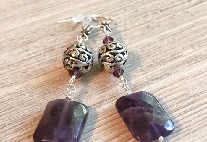 THREE LITTLE KITTENS BLOG | Butterfly Dreams Amethyst Pierced Earrings