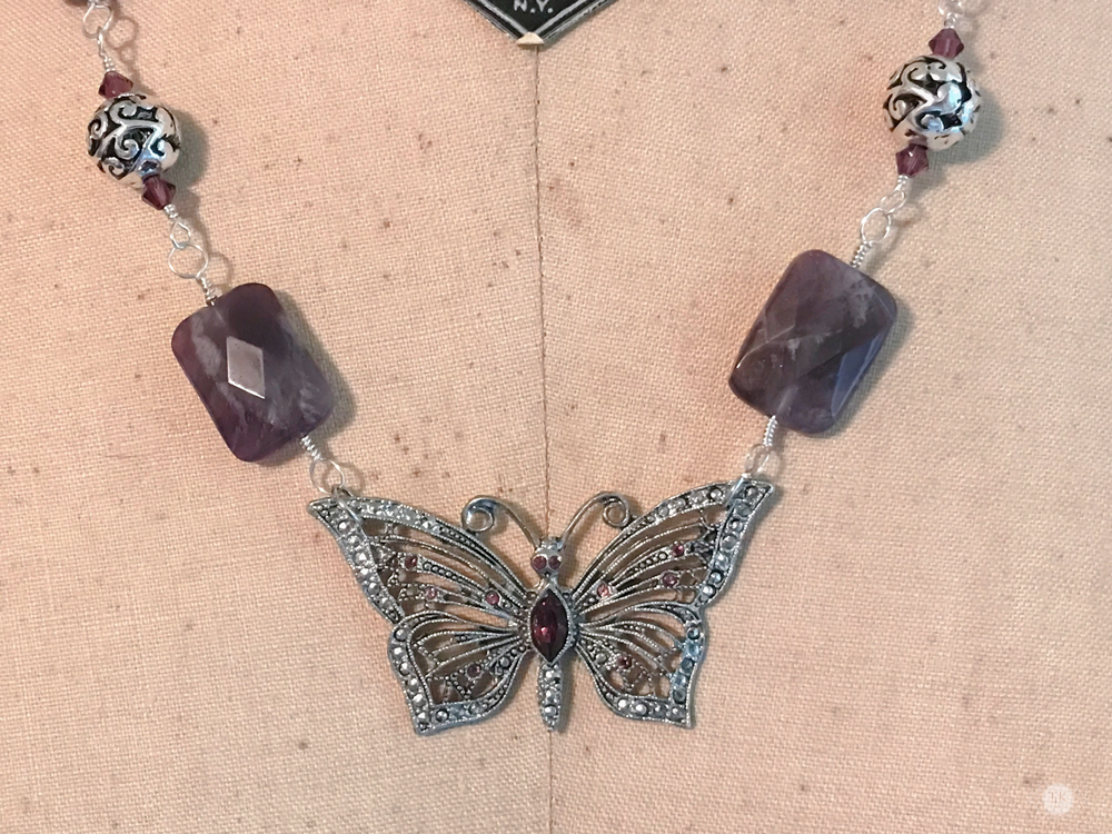 THREE LITTLE KITTENS BLOG | Butterfly Dreams Assemblage Necklace