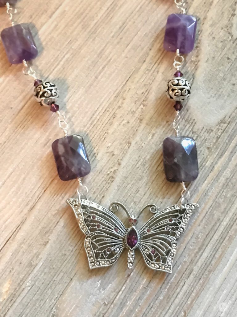 THREE LITTLE KITTENS BLOG | Butterfly Dreams Assemblage Necklace