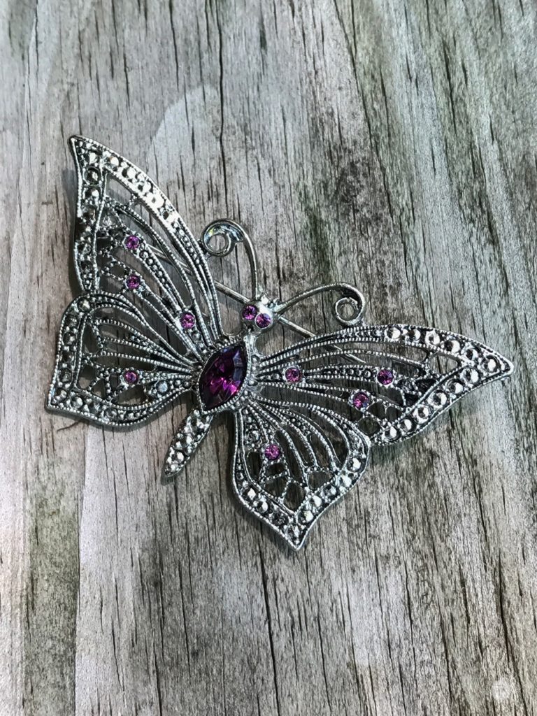 THREE LITTLE KITTENS BLOG | Butterfly Dreams Vintage Lianni Marcasite Brooch