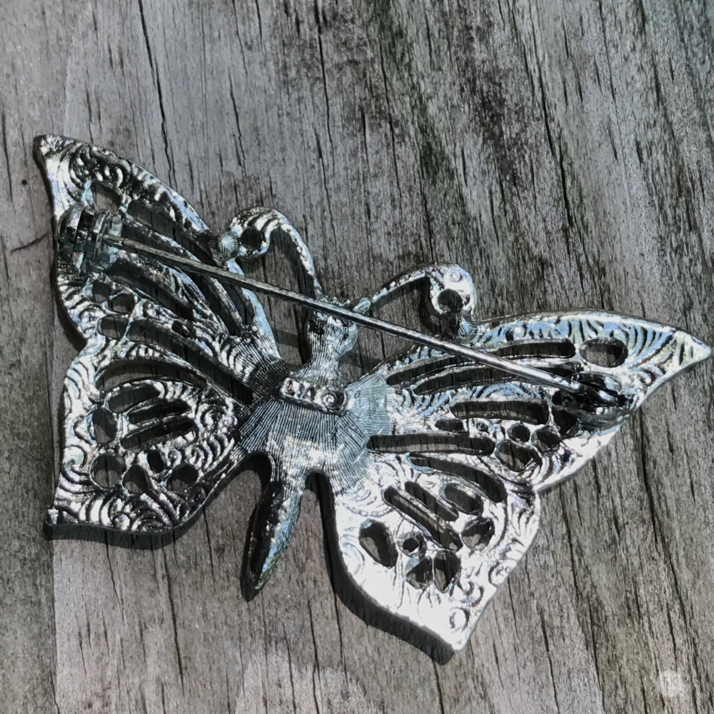 THREE LITTLE KITTENS BLOG | Butterfly Dreams Vintage Lianni Marcasite Brooch