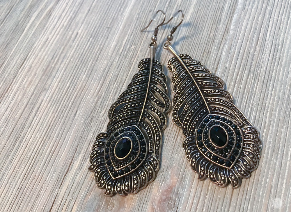 THREE LITTLE KITTENS BLOG | Peacock Feather Earrings