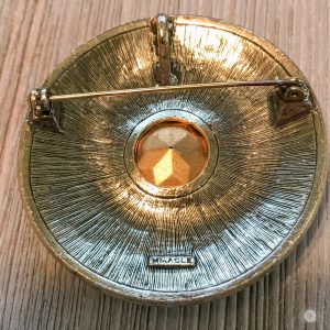 THREE LITTLE KITTENS BLOG | Vintage Miracle Jewelry Co. Topaz Viking Shield Brooch
