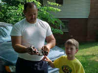 Keith & Conner with King Snake
